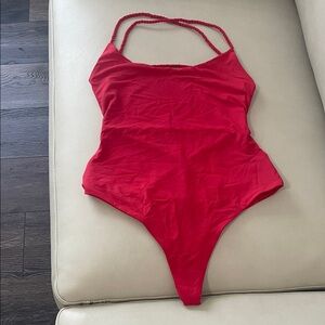 Elegant Red Women's One Piece Swimsuit(From Victorias Secret)